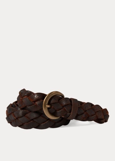 Cintos Ralph Lauren Hand-Braided Couro Homem 67251-VUBZ